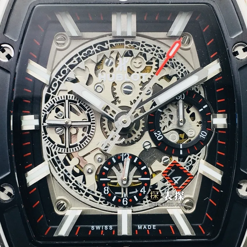Hublot ceiling watch, AB BIG BANG watch, front view