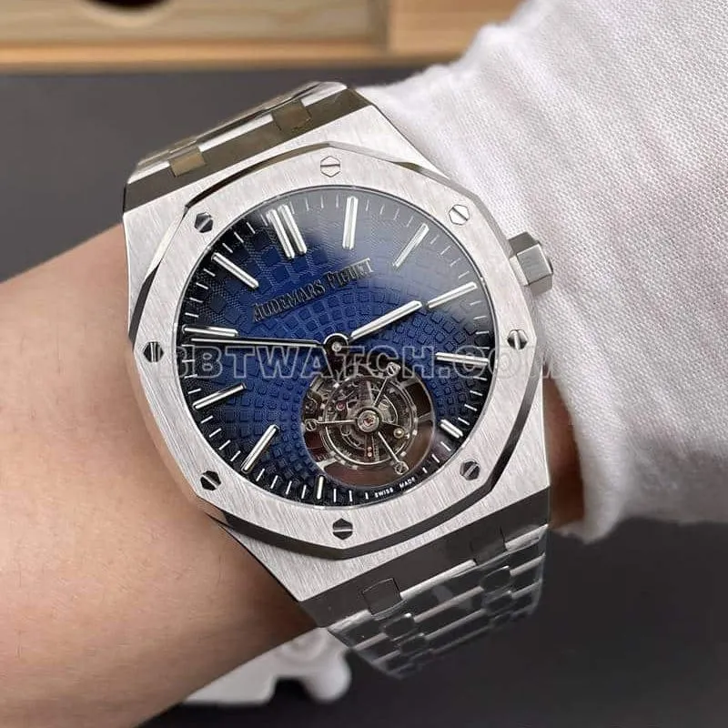 BBS factory Audemars PiguetRoyal Oak1:1top-tier smoked blue dialtourbillon26530clasplive photos