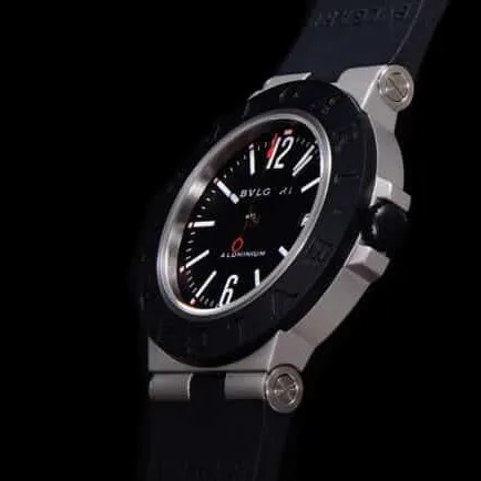 top-tiersuper cloneBvlgariAluminum series black dial men's watch bracelet picture