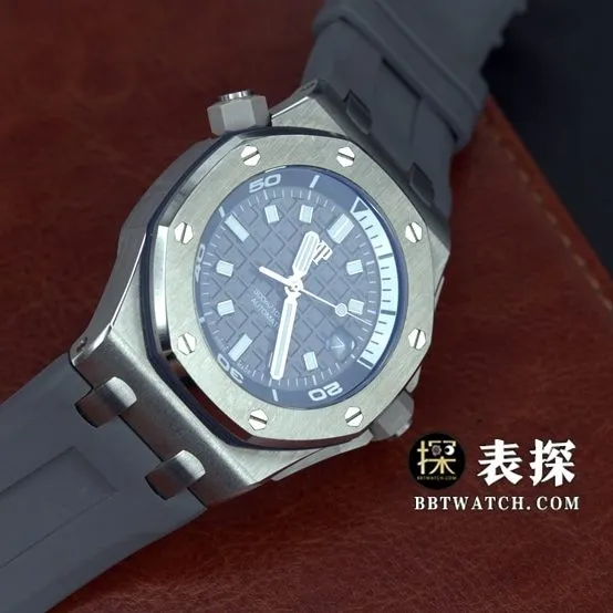APF factory Audemars PiguetRoyal Oak offshore type 157201:1top-tier watch men's black dial rubber model pictures and prices caseback live photo