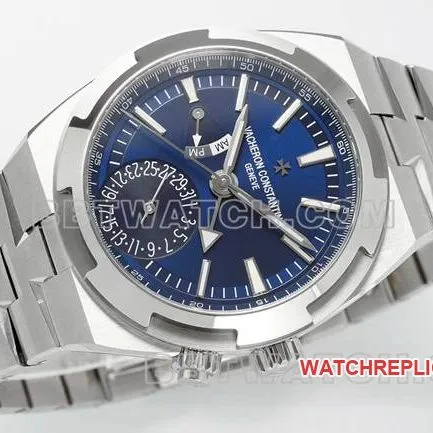collectible watch Vacheron ConstantinV9 Factory Across the World blue dial mechanical 7920Vfront live photo