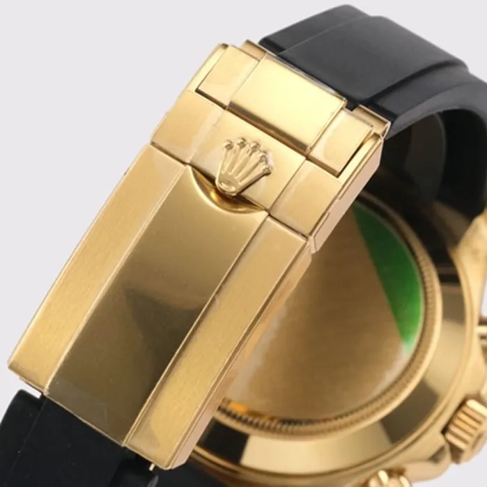 Top-tier watch Rolex men's black dial Cosmograph Daytona watch front view