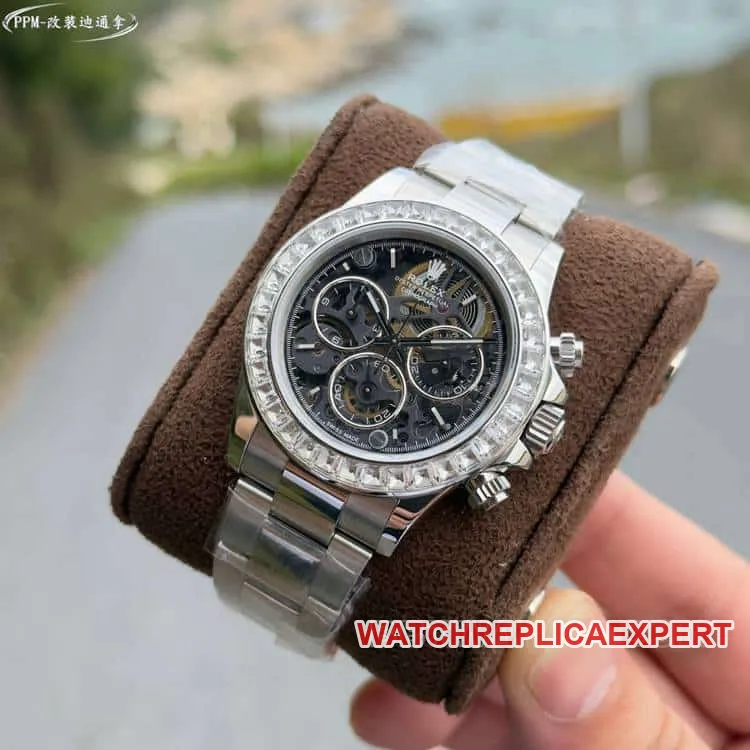 PPMRolexDaytonatop-tier 1:1super hollow dialdiamond bezelsteel bracelet braceletlive photos