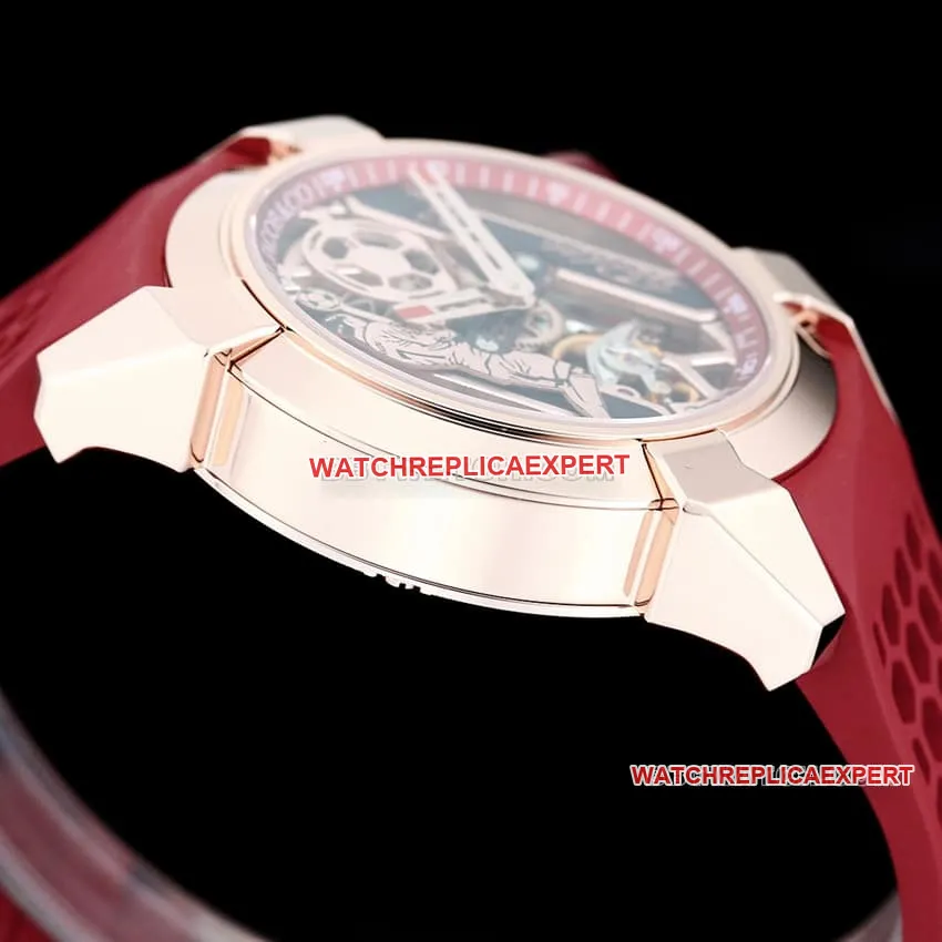 TW factory Czech Leopard C Ronaldo CR7 jointly customized red rubber model front live photo