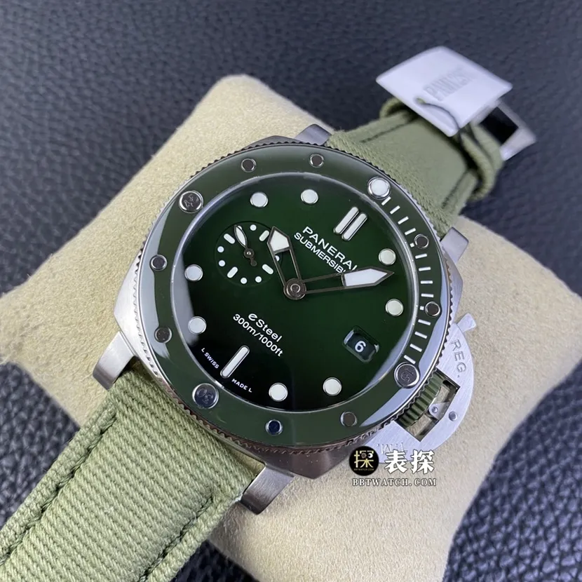 SBF factory Panerai sneak PAM012871:1super watch men's jade green dialleather strap model pictures and prices clasplive photos