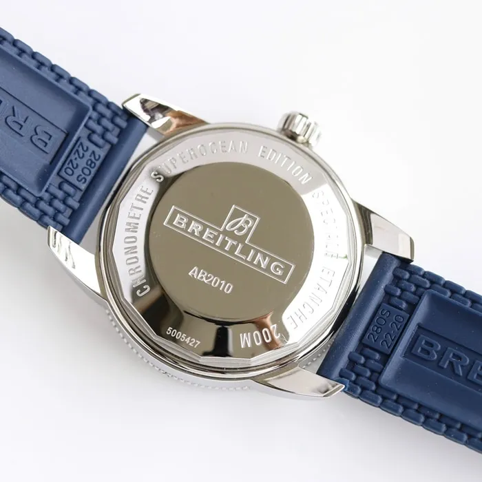 top-tier watch Breitling men's blue dial super ocean culture mechanical watch front view