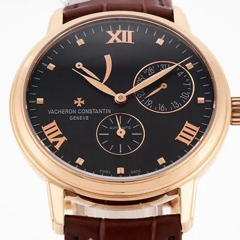APEX factory top-tier watch Vacheron Constantin series automatic movement black dial red strap men's watch clasp picture