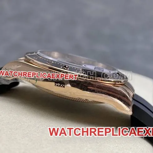collectible watch UFO factory DaytonaRolexrose gold case meteorite disc 4131 mechanical front live photo