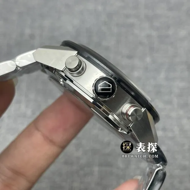XF factory TAG Heuer Carrera watch men's black panda dial steel bracelet model pictures and prices side live photo