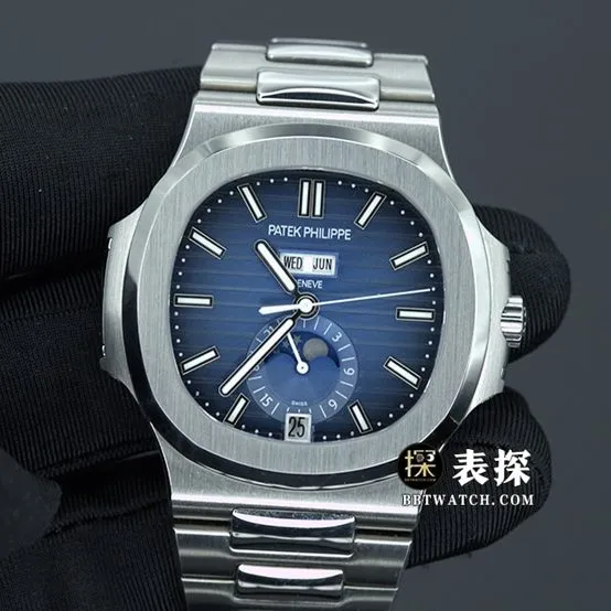GR factory Patek Philippe sports elegant 5726 top-tier watch men's annual calendar blue dialsteel bracelet model pictures and prices braceletlive photos