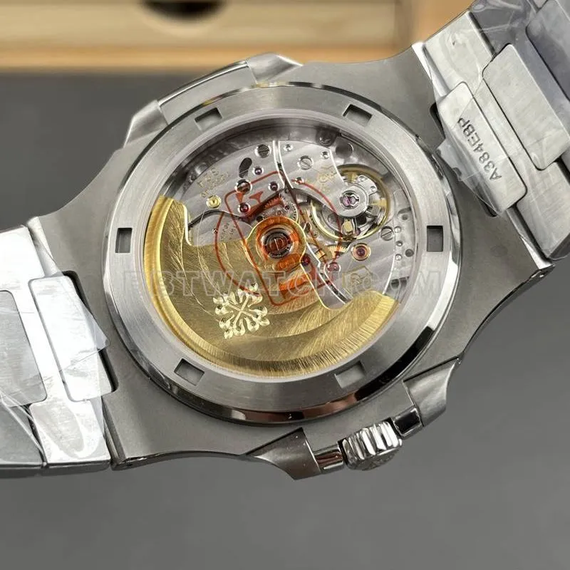 Patek Philippetop-tier watch DDF factory Nautilus40mmwhite dial330movementsteel bracelet model braceletlive photos