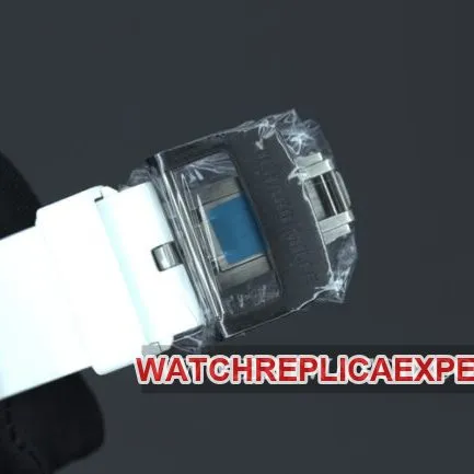 KV Factorytop-tier watch Richard Mille automatic movement men's black dialrubber strap watch front view