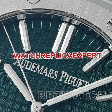 top-tier watch Royal OakDDF factory Audemars Piguetgreen dial4302 mechanical 15510front live photo