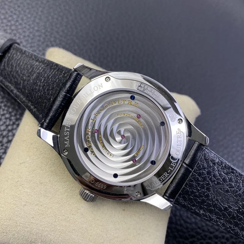 Jaeger-LeCoultre watch master series orbital flywheel men's mechanical watch front view