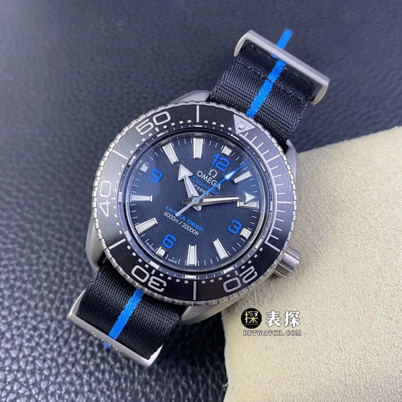 SBF factory OmegaSeamaster1:1super watch men's black dialleather strap model pictures and prices clasplive photos