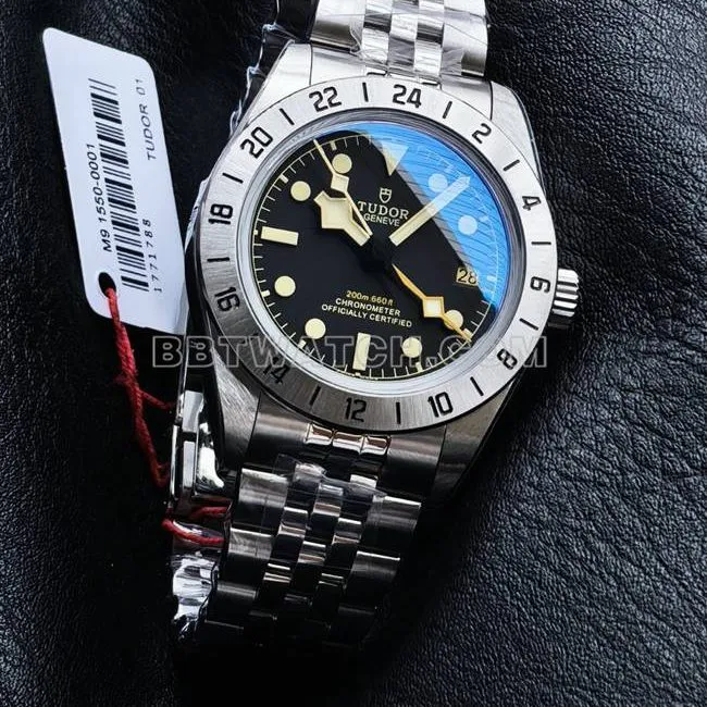 3CF factory watch Biwan Tudorblack dial steel braceletfront live photo