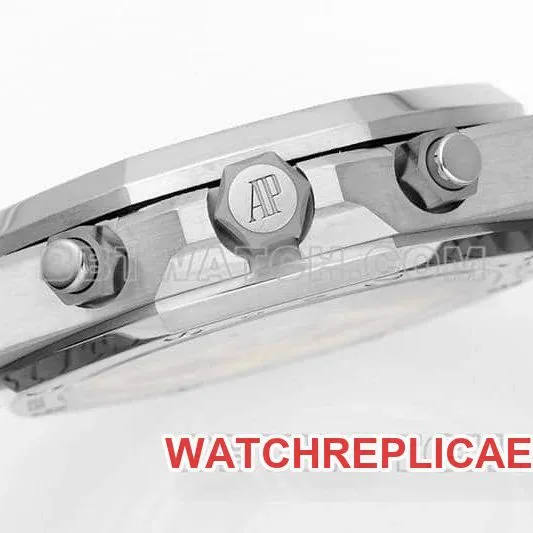 APS factory Audemars PiguetRoyal Oaktop-tier gray plate chronograph frost gold 26240front live photo