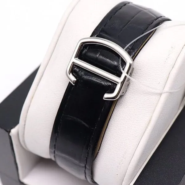 Cartier Watch Cartier Blue Balloon Square Diamond Full Diamond Watch Front View