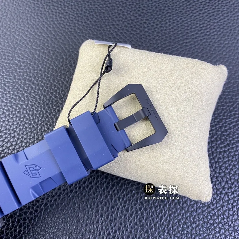 SBF factory Panerai sneak PAM012321:1super watch men's dark blue dial rubber model picture and price front live photo