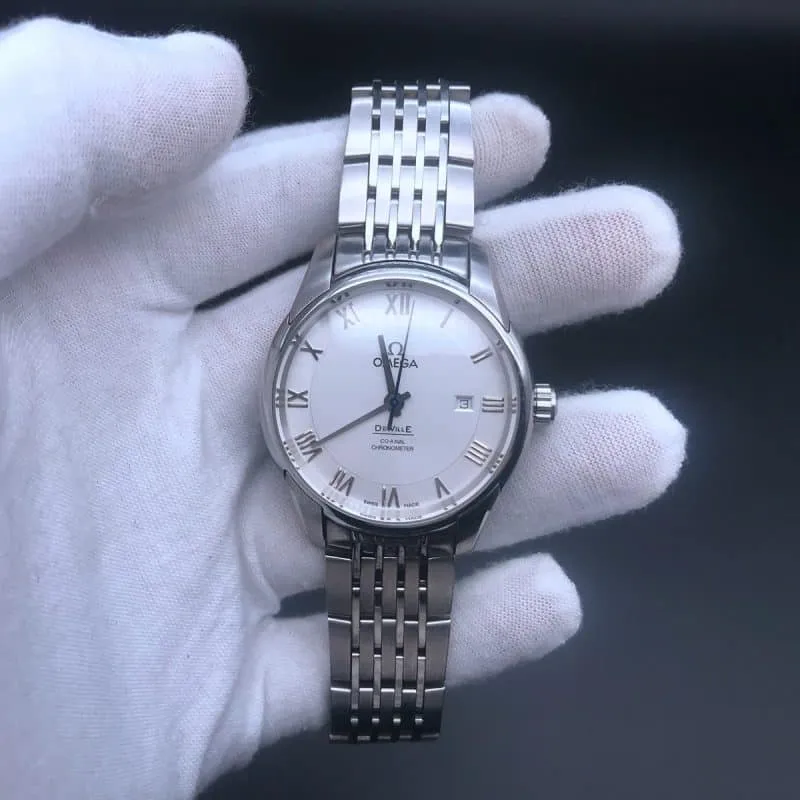 Omega De Ville watch comparison, OEM comparison between small and big manufacturers, detail shots