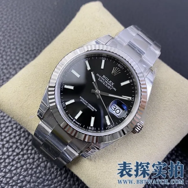 VSRolextop-tiersuper cloneblack dialDatejust watch_How much does it cost_Pictures_How is the workmanship? Front