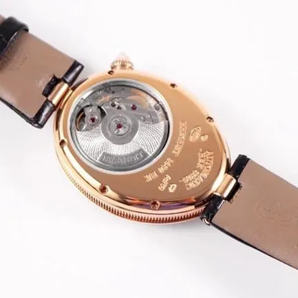 ZF Factorytop-tier watch Breguet ladies white dial black belt Queen of Naples series leather strap watch clasp picture