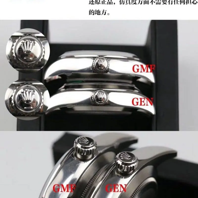 GMRolex Air King 116900-71200 real and fake comparison review front view