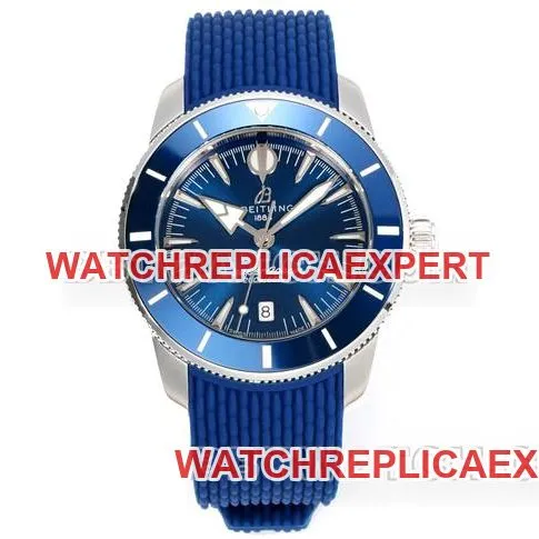 collectible watch super ocean culture BLS factory Breitlingblue dial rubber braceletcaseback live photo