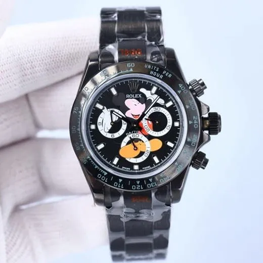 top-tier replicaRolexhigh-quality men's white dialsteel bracelet fully automatic movement multifunctional watch clasp picture