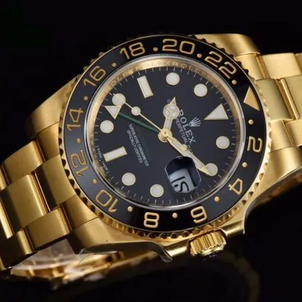 Front view of the full range of high-quality V9RolexGMT-MasterGMTblack dial watches from major manufacturers