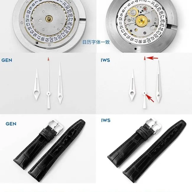 IWC IWC Lawrence IWS watch authenticity comparison evaluation details comparison chart