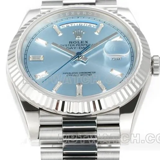 watch PPM factory Rolex Day-Date mechanical ice blue dialbraceletlive photos