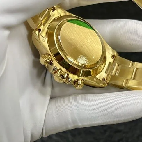 Rolextop-tier watch Rainbow Di men's black dial gold belt automatic movement watch side view