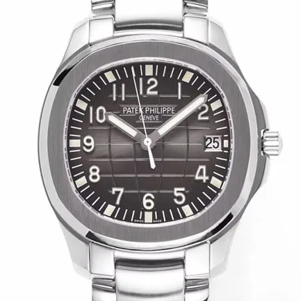 ZF FactoryPatek Philippetop-tier replicasuper watch men's black dialsteel braceletV3 version underwater explorer series mechanical watch clasp picture