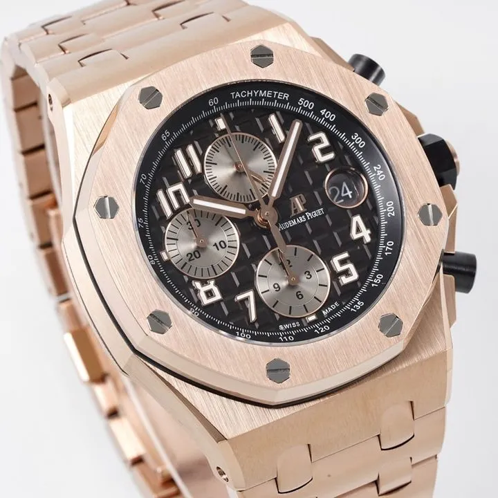 Audemars Piguet ceiling watch, APF offshore watch, front view