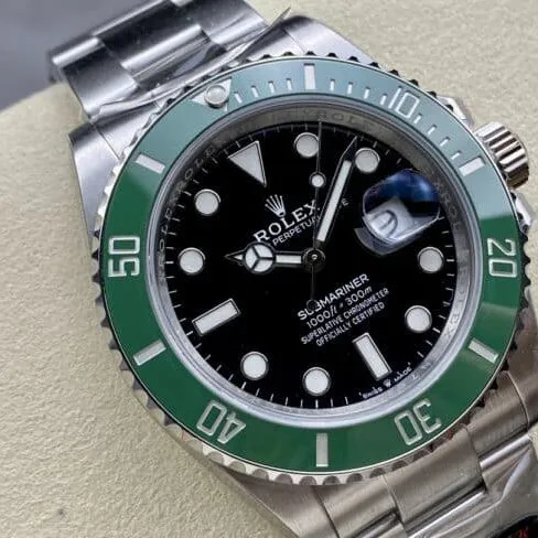top-tier replicaAR super masterpiece Rolex's latest and best-selling Starbucks Submariner men's watch front view