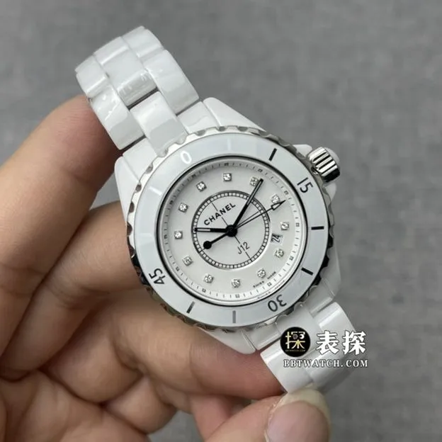 KOR factory Chanel ladies J12top-tier 1:1high-quality watch white dialsteel bracelet model pictures and prices side live photo
