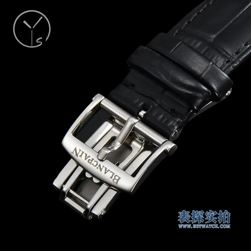 Top YS Blancpain Upgrade Classic Series Black Disc Tourbillon Men's Mechanical Watch Movement