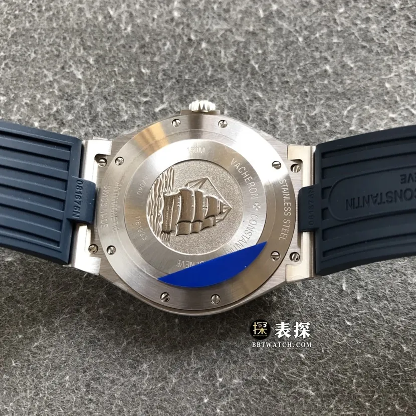 MKS FactoryVacheron Constantin top-tier watch men's black dial rubber model pictures and prices front live photo