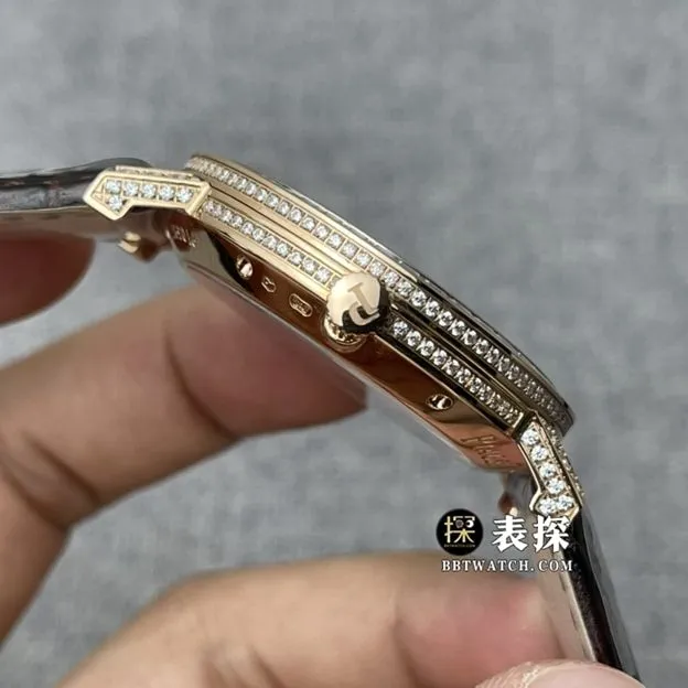 UU factory Piaget top-tier watch men's full diamond plate leather strap model pictures and prices clasplive photos