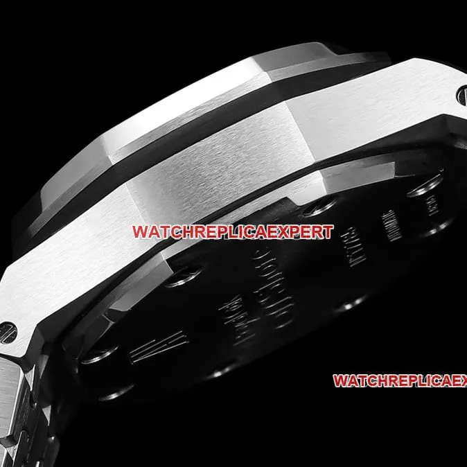 TW factory Audemars PiguetRoyal Oak offshore top-tier 1:1high-quality silver white dialsteel bracelet model 26170front live photo