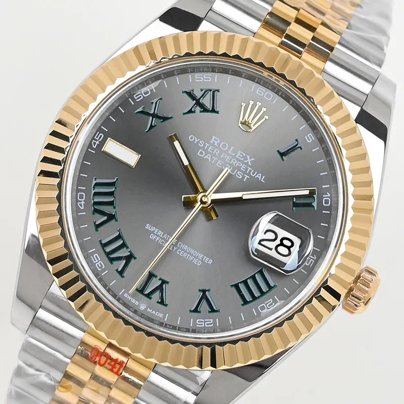 EW Rolex Datejust 41mm dark grey dial