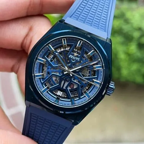 top-tier replicaLF Zenith blue dialDEFY series new upgraded version of men's watch front view