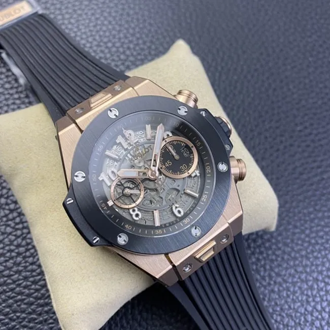 Hublot top-tier watch Big Bang series men's black dialrubber strap fully automatic movementclasp picture
