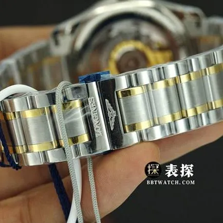 KY factory Longines men's watchmaking traditional top-tier watch gold plate steel bracelet model L2.793.5.37.7front live photo