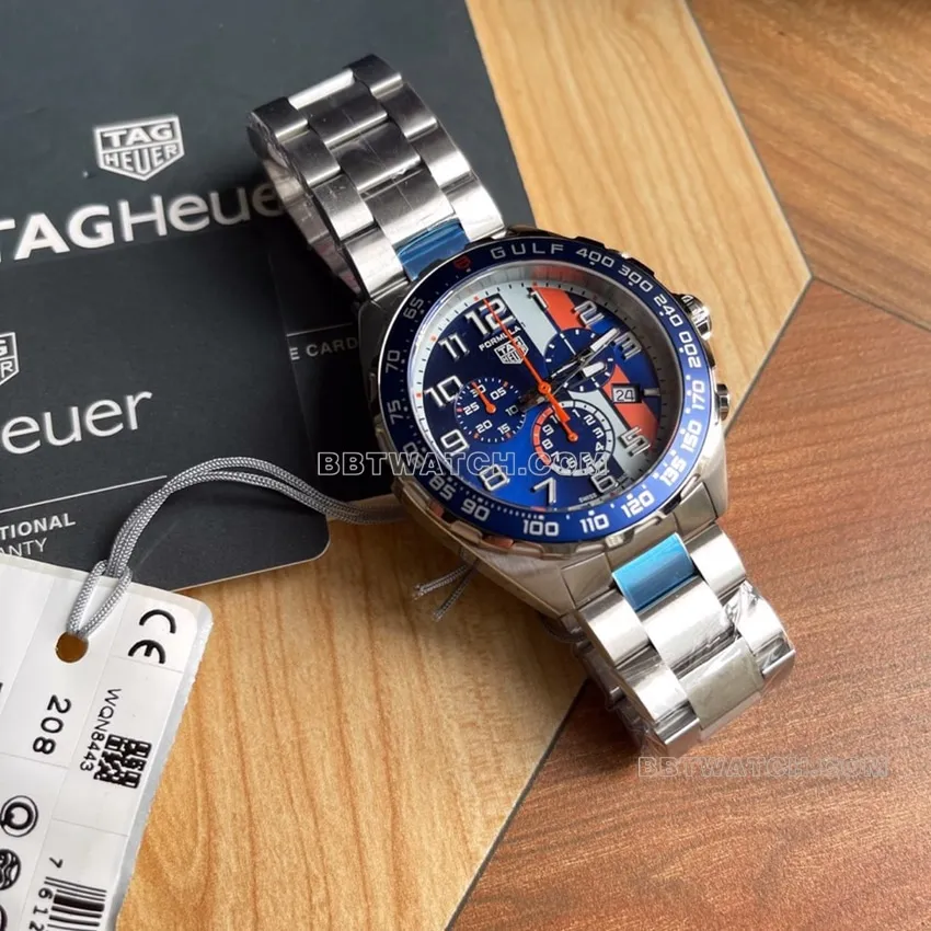 TAG Heuer F1top-tier 1:1super cloneblue dialsteel bracelet model CAZ101side live photo