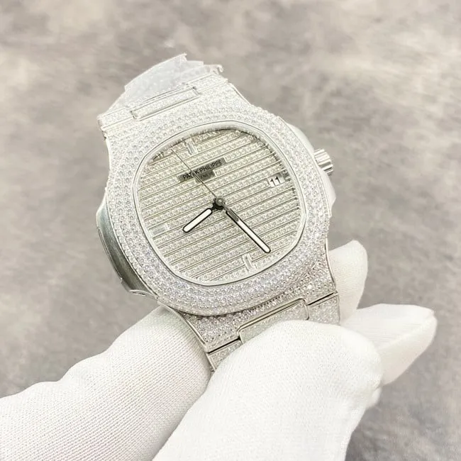 TW factory Patek Philippetop-tier watch Gypsophila men's white dialsteel bracelet casual elegant classic series mechanical clasp picture