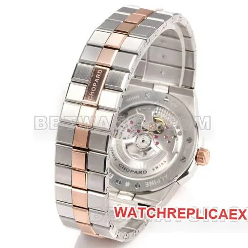 collectible watch GH factory Chopard snow mountain proud wing gray plate 41mm gold steel braceletfront live photocaseback live photo