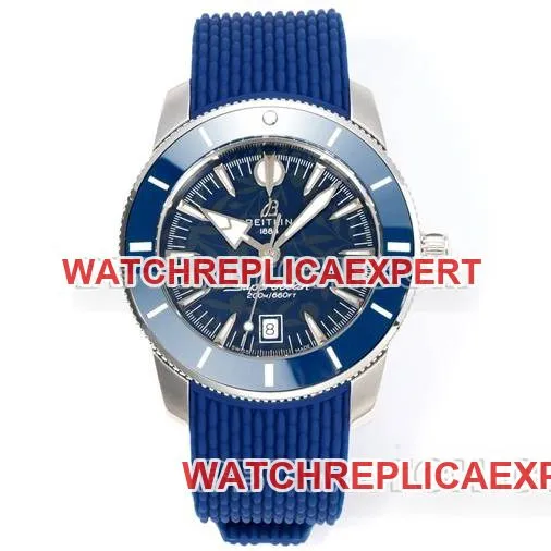 top-tier watch BLS factory super ocean culture Breitlingblue dial rubber braceletbraceletlive photos