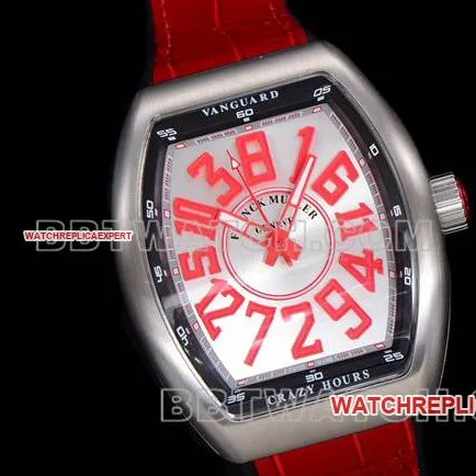 ABF factory Frank Muller watch V45 blue dial gold case leather braceletclasplive photos
